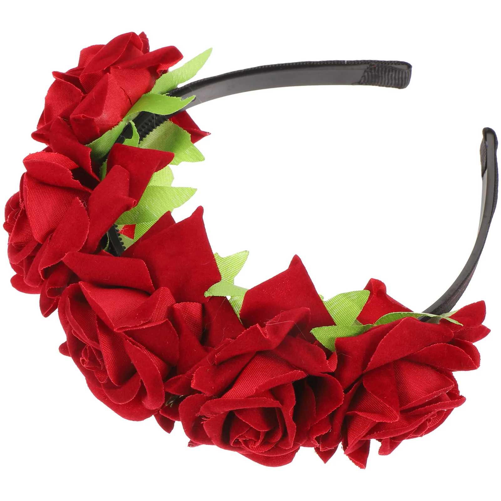 

Women Headdress Hair Accessories Band Rose Headband Hoop Creative Headwrap Wedding