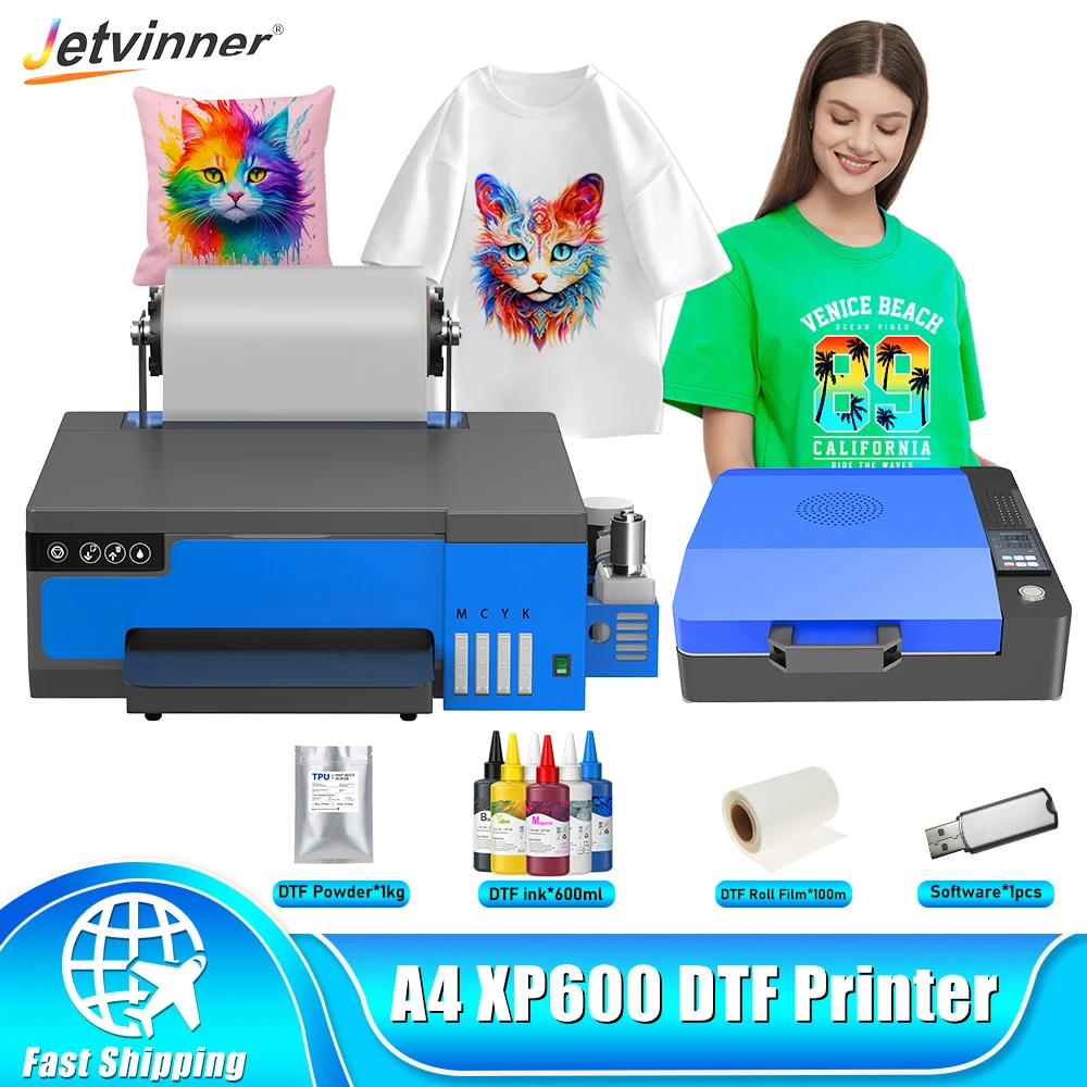 

For Epson XP600 DTF Transfer Printer A4 DTF Printer T shirt Printing Machine Directly to Film a4 impresora dtf For all Textile