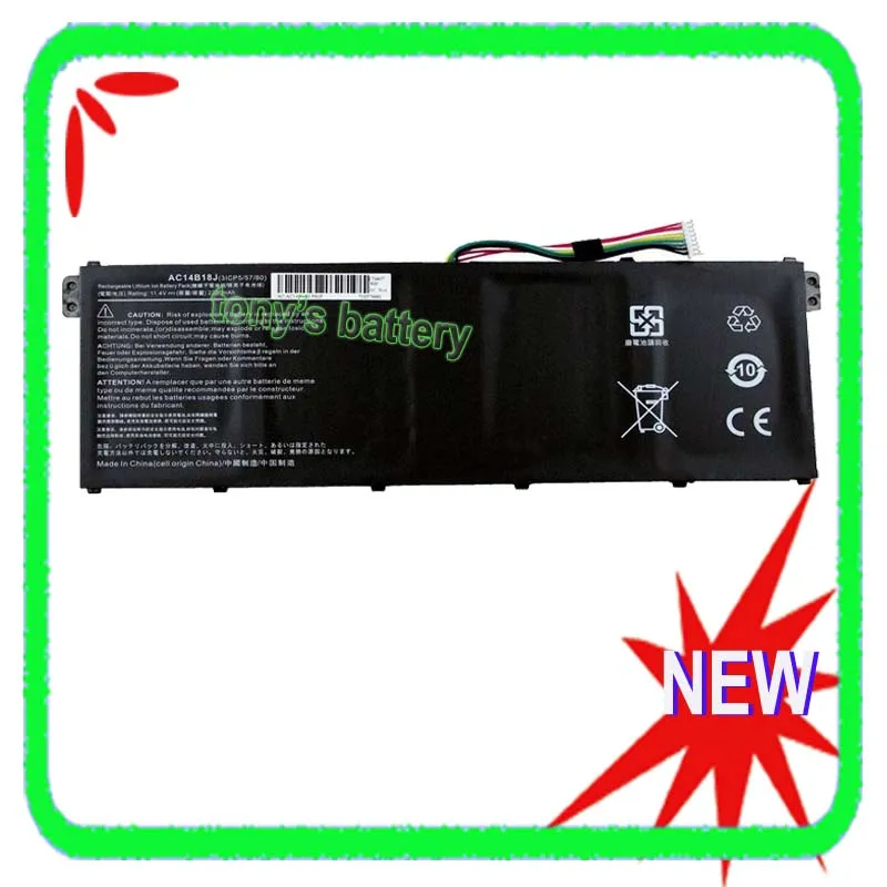 

New 11.4V AC14B18J Laptop Battery For Acer Aspire ES1-522 ES1-533 ES1-331 ES1-571 ES1-731