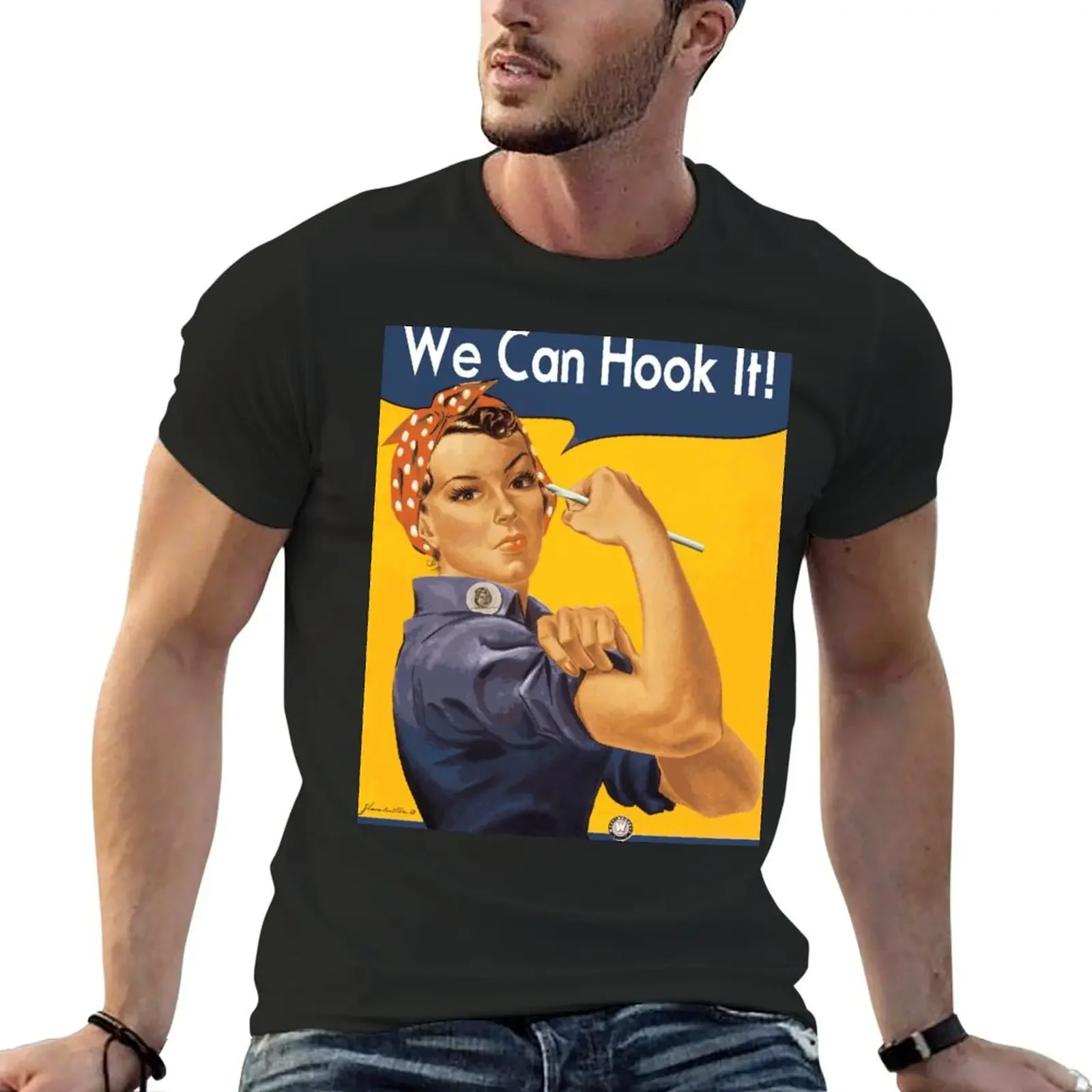 We can hook it! T-Shirt blacks essential t shirt oversized mens cotton t shirts