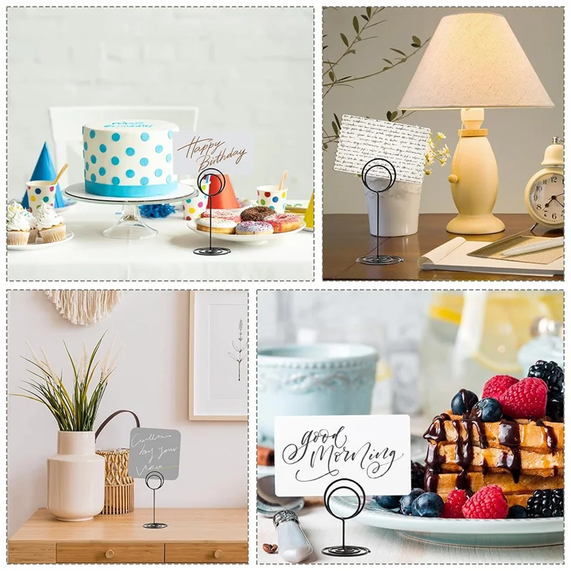 

B17B 36 шт. Держатели для номеров на столе, 3 размера, держатель для карточек, именные номера, меню, заметка, карты, держатель для фотографий, подставка с зажимом