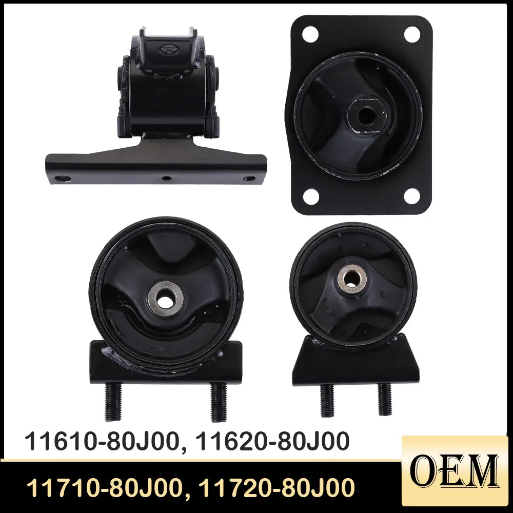 

4 шт. крепления двигателя для Suzuki SX4 2.0L 2007-2009 гг. Номер замены: 11710-80J00, 11720-80J00, 11610-80J00, 11620-80J00