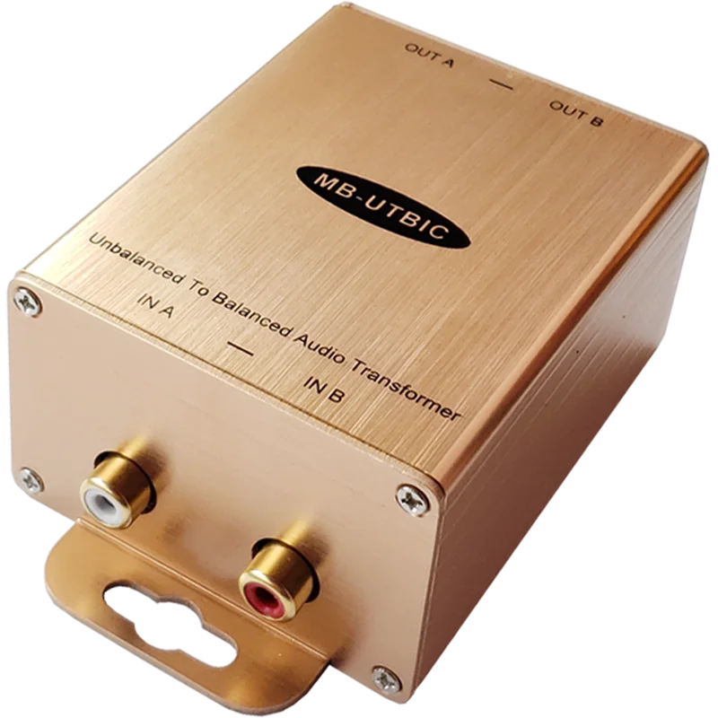 MUXBOXS Unbalanced RCA To XLR Box AV Audio Impedance Converter Stereo Line Level To Balanced Amplifier For Home Theater