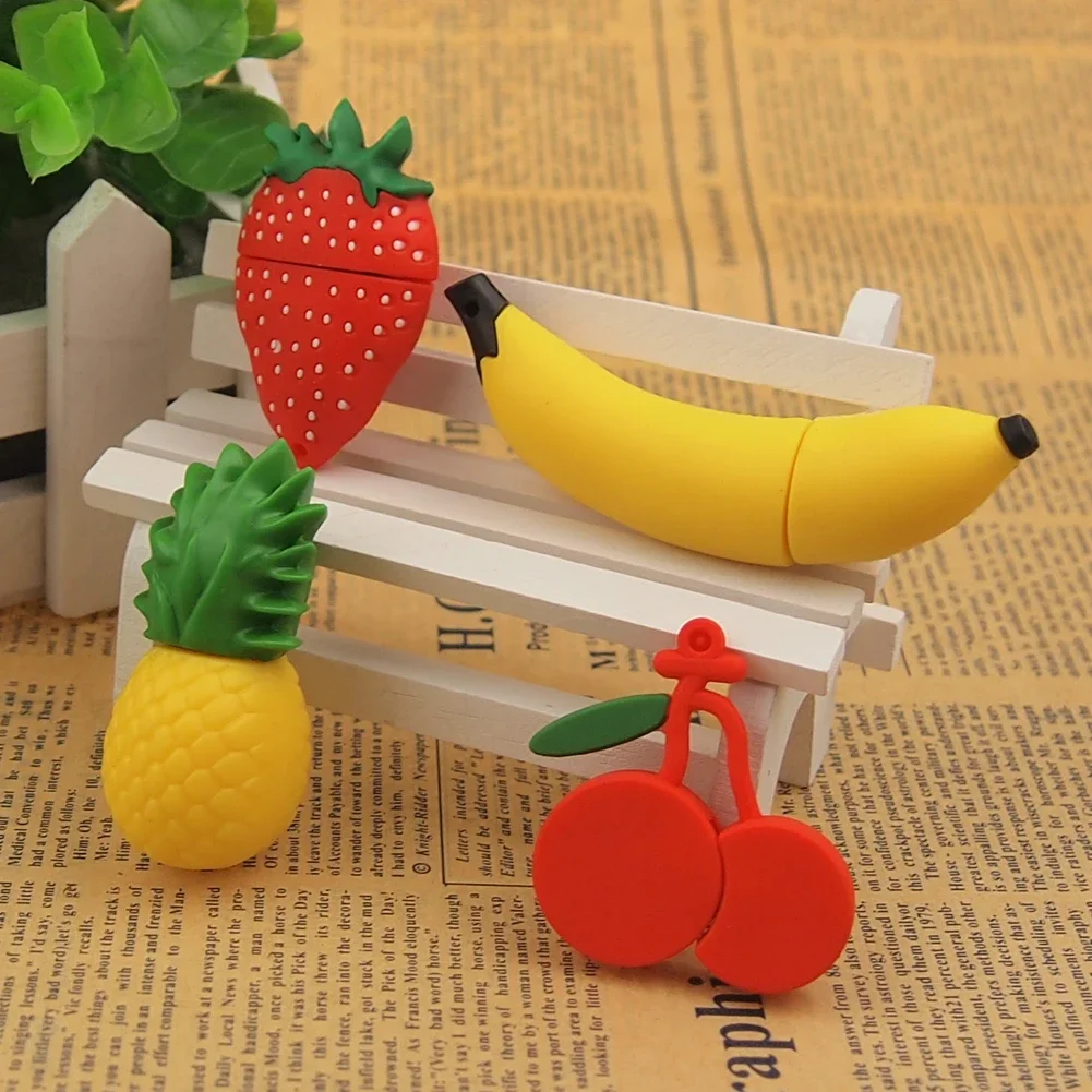 Fruit USB flash drive 64GB Vegetable Pen drive  Memory stick Carrot Chili Pendrive 32GB Eggplant Candy  4GB 8GB  128GB