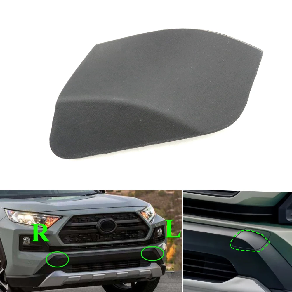 

Car Front Grille Trim Cover Towing Eye Hook Hauling Cap For Toyota RAV4 Adventure TRD 2019-25 US Version 53286-42140 53285-42130