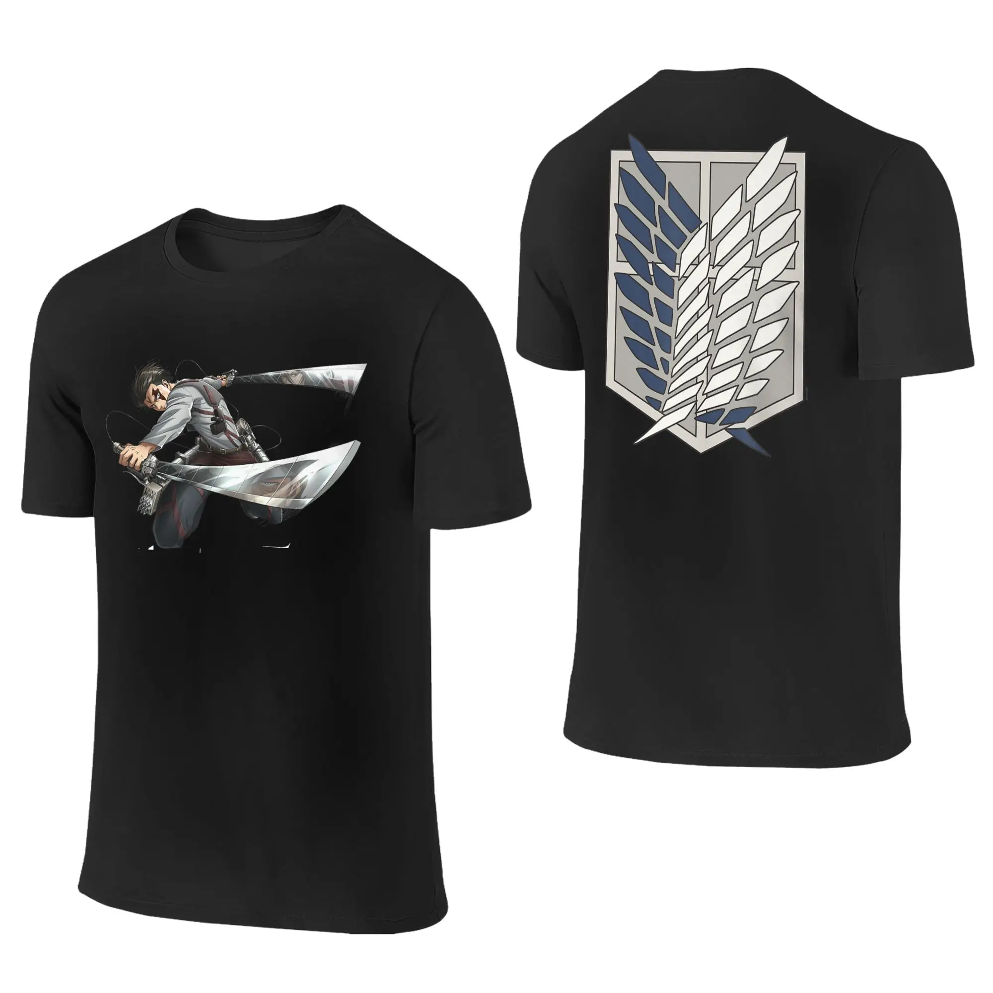 Attack on Titan Scout Regiment Shield AOT Anime Summer  T Shirts Cotton Harajuku Tshirt For Men Short Sleeve Clothing