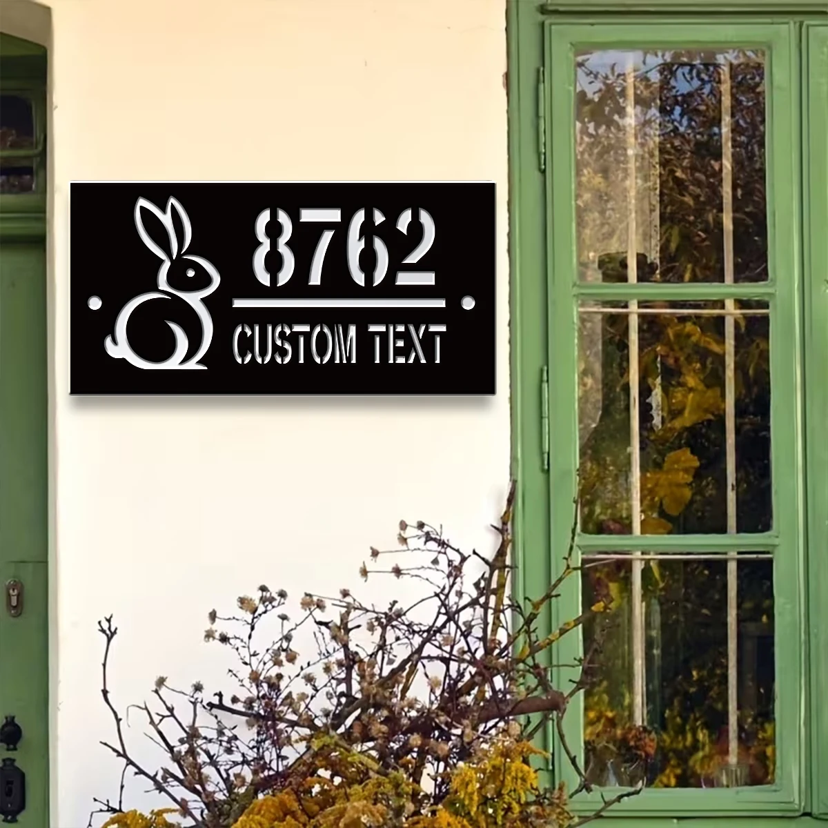 1Pc Custom Animal Design Number&Text Acrylic House Number Door Street Sign Plaque,Home Room Garden Decor,Birthday Wedding Gift