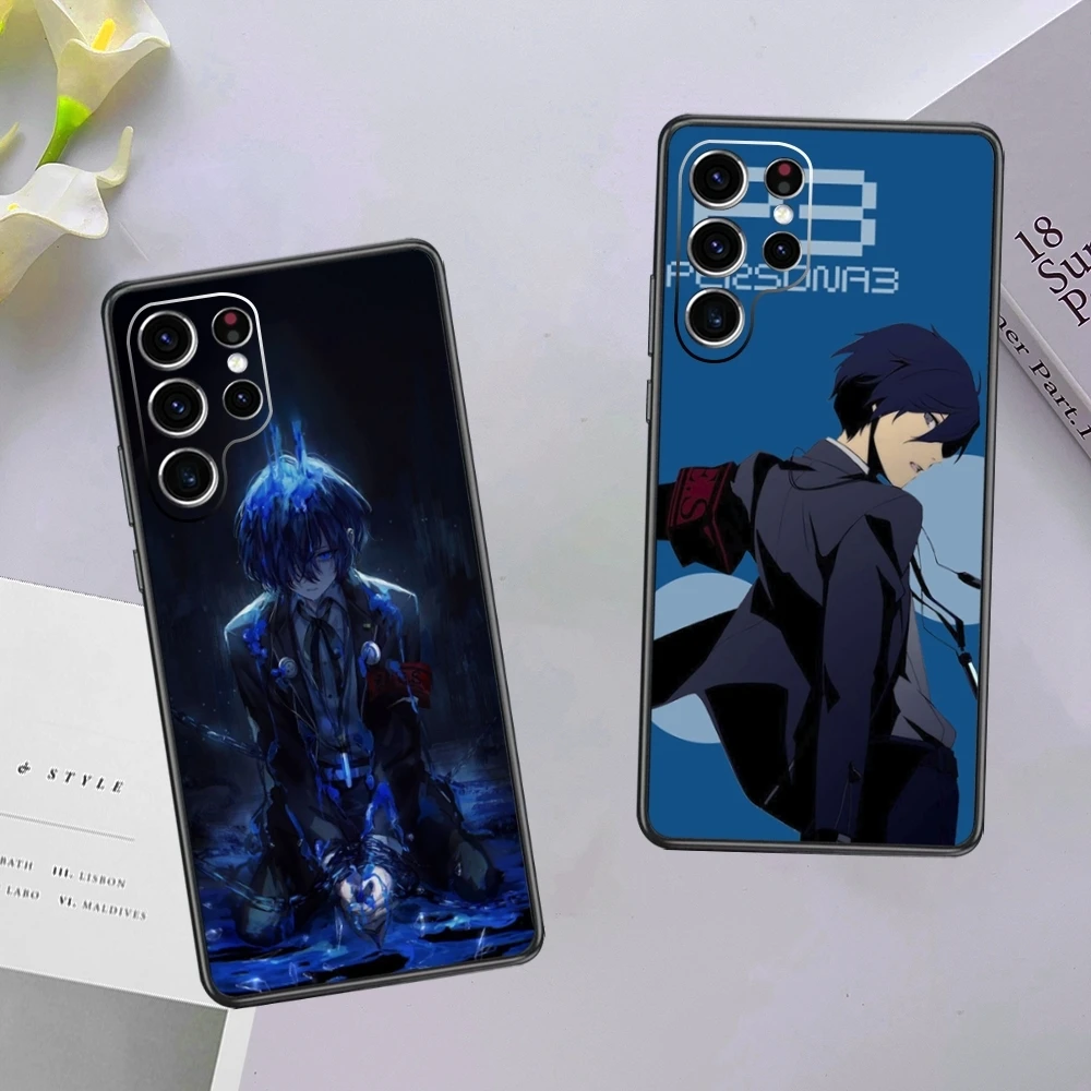 Game persona 3 r-reload Phone Case For Samsung Galaxy S24 S23 S22 S21 S20 Plus Ultra Note20 Soft Black Phone Cover