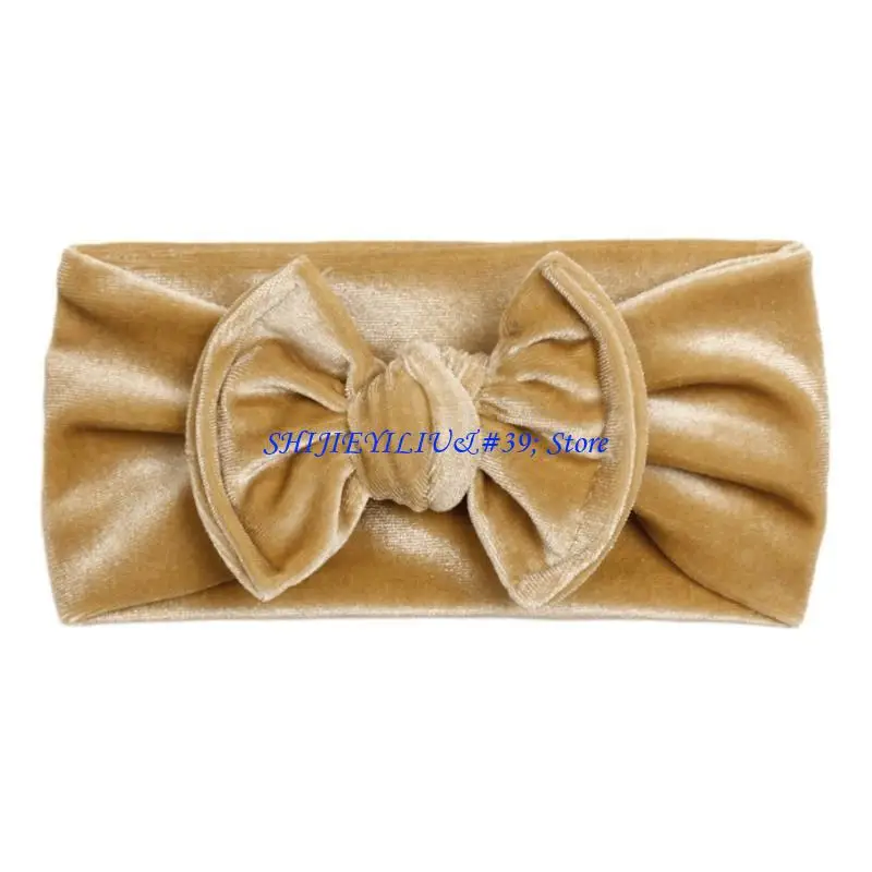 

E21F Baby Headband Bows For Baby Girl Headbands Elastic Nylon Newborn Hair Turban