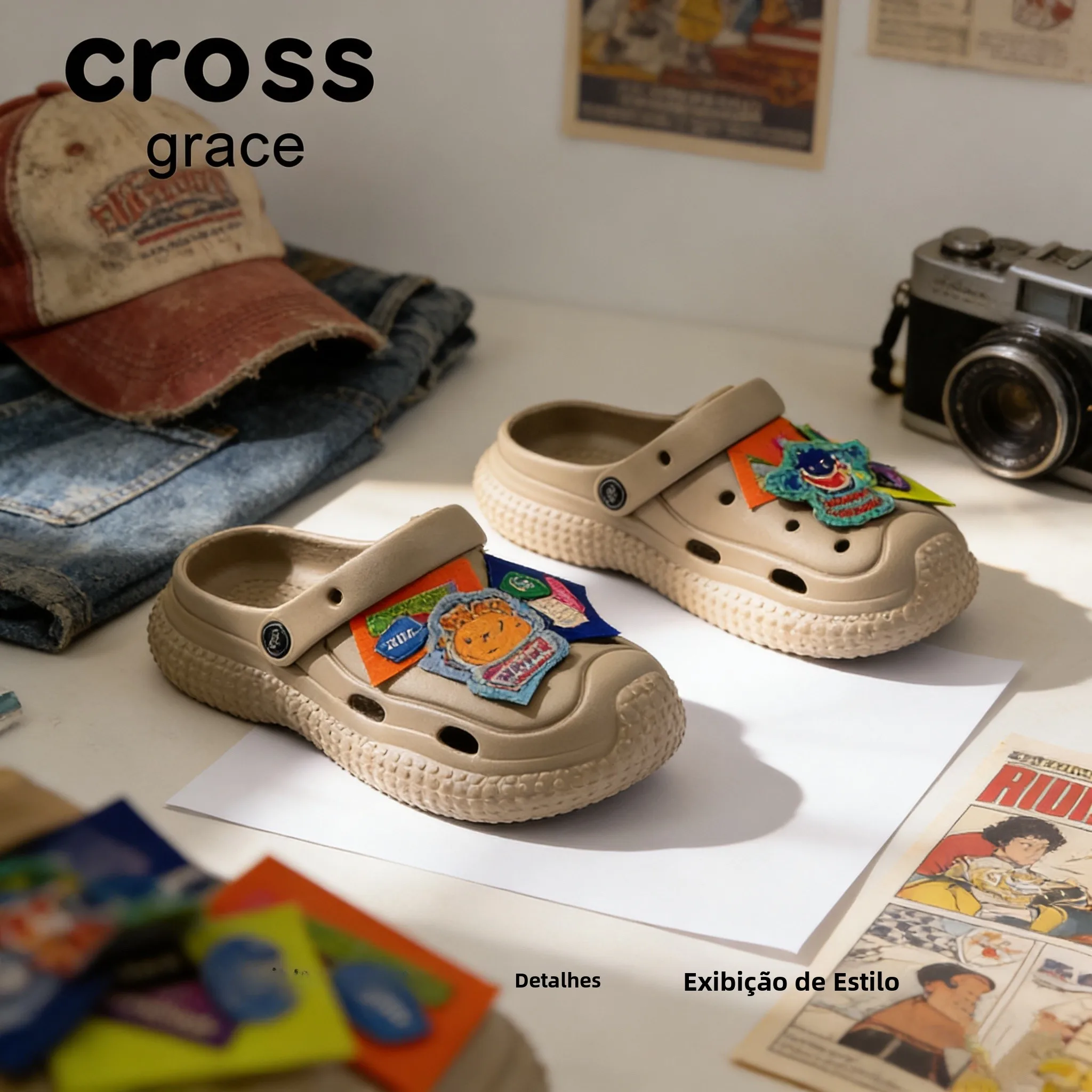 crossace-sandales-decontractees-pour-femmes-style-retro-dessin-anime-avec-patchs-en-tissu-et-details-troues-a-semelle-epaisse-a-bout-couvert-en-eva-modele-couple