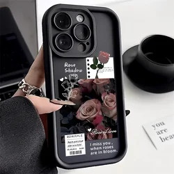 Custodia per fiori rosa notte scura per Xiaomi Mi 11 Lite 5G NE custodia Xiaomi Poco X5 F4 F5 Pro C55 C31 M5S M4 Pro M3 Mi11 10T Lite Cover