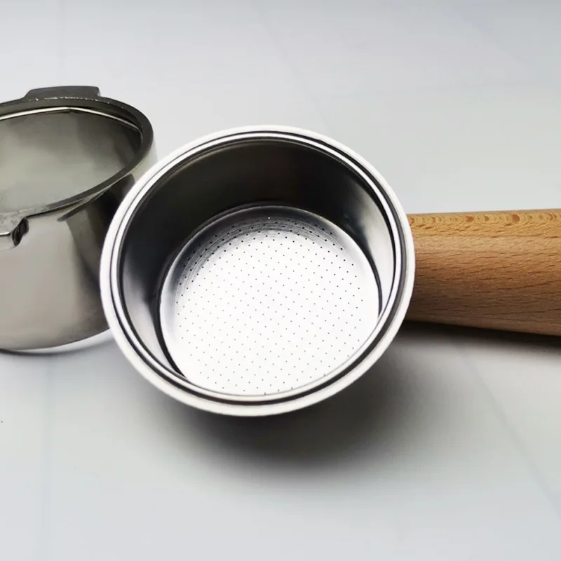 1Pcs 304 Stainless Steel Coffee Filter Basket Single 1 Cup Double 2 Cup 51/54/58mm Portafilter Single/Double/Four Person