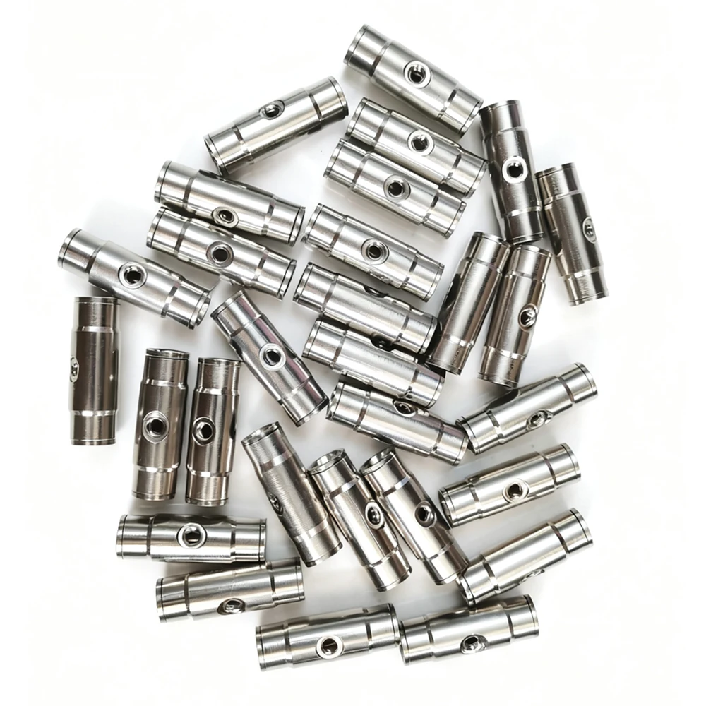 

50PCS 3/8'' 9.52MM High Pressure Slip Lock Fittings For Misting Cooling System Parts 10/24UNC 3/16" Thread 1/2/3/4 spray holes