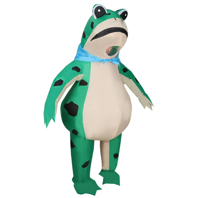 

Inflatable Frog Cosplay Costume Suit for Adult, Funny Animal Mask, Full Body, Blow Up, Height 150-190 cm