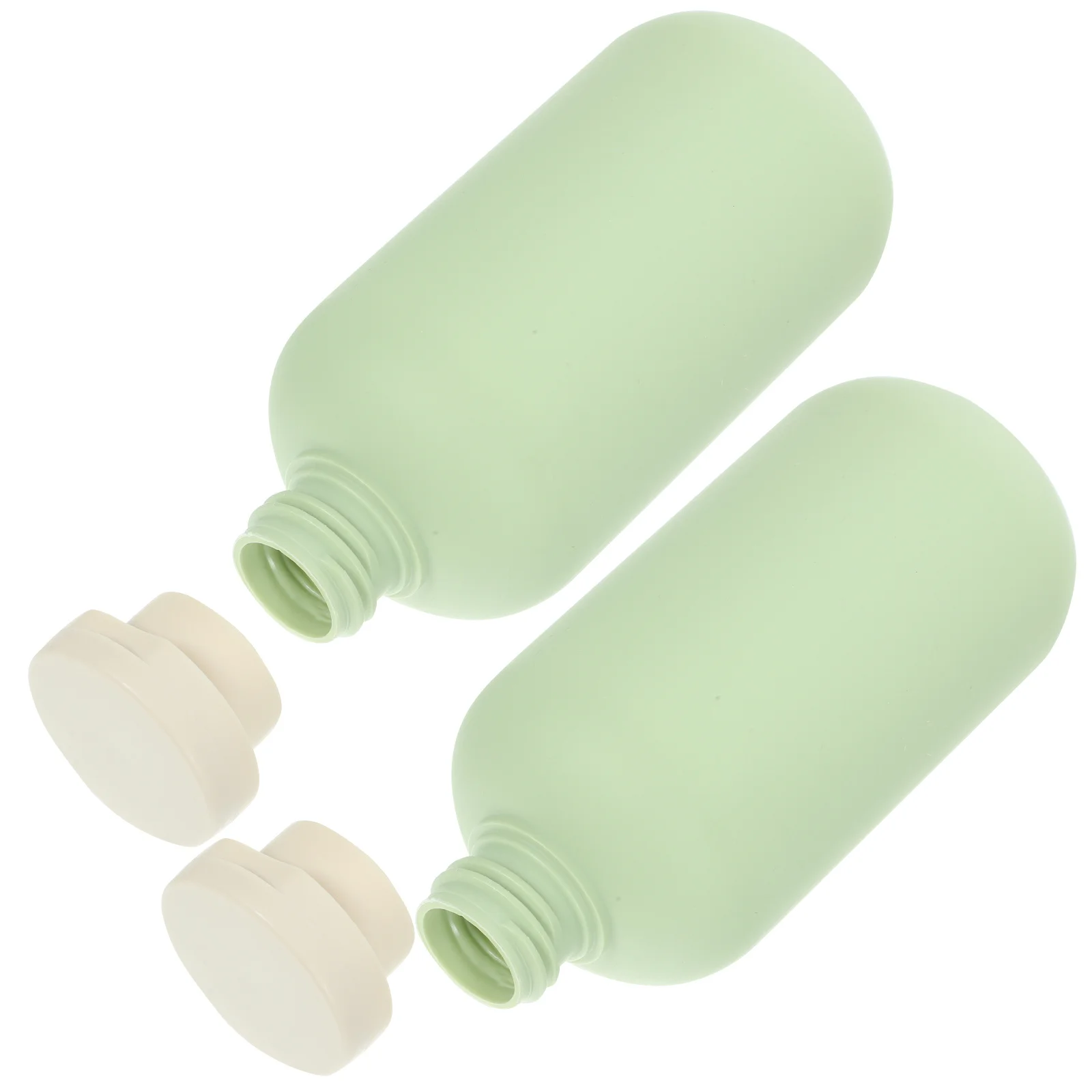 PRETYZOOM 2 pièces 200ml bouteilles à presser vides récipients de voyage rechargeables avec bouchons pour shampoing revitalisant articles de toilette