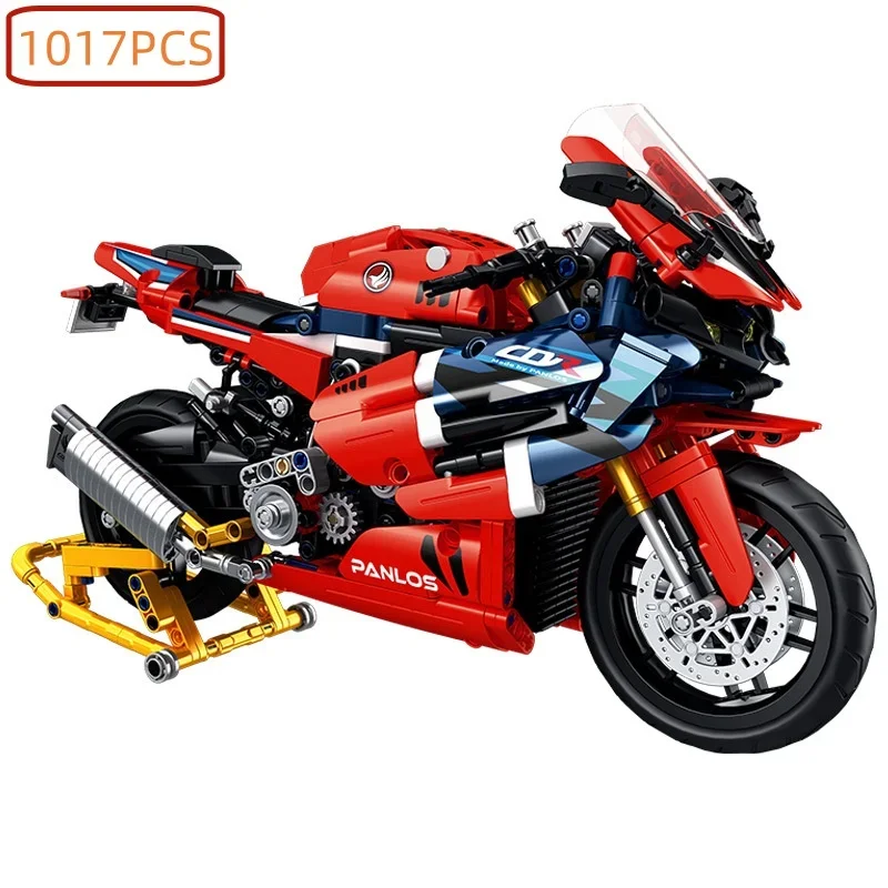 Motorcycle Building Blocks Model: City Sports Fast Racing Mechanical Bricks Compatible brand - Assembled Gift Boy Toy