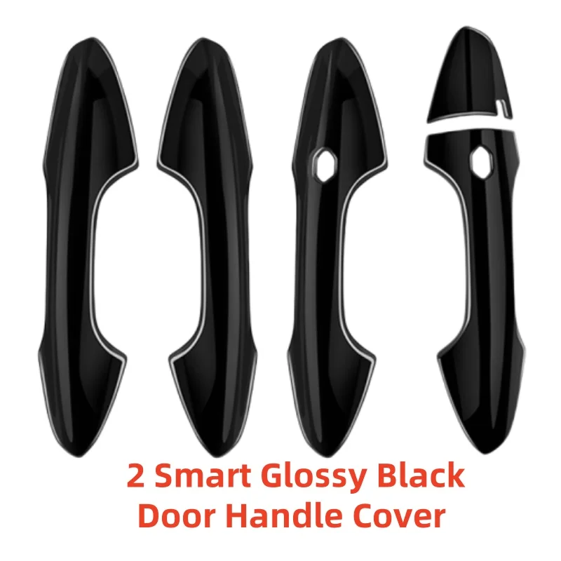 Koolstofvezel Auto Styling Modificatie Accessoires Deurgreep Cover Side Trim Plakken Stijl 2024 Voor Hyundai Kona ABS plastic