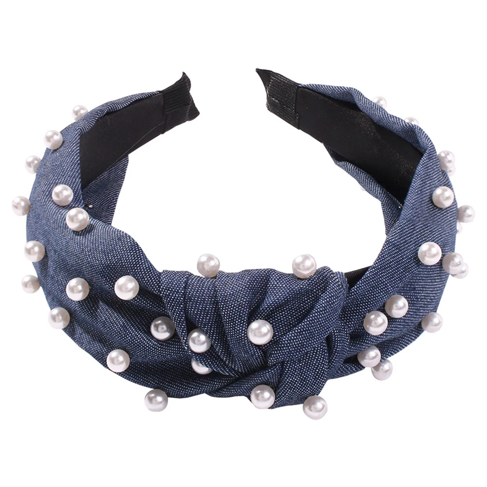 

Pearl Headband Women Hair Accessories Fashion Hoop Knot Elegant Design Long Lasting Use Chic Color Perfect Daily Engagement