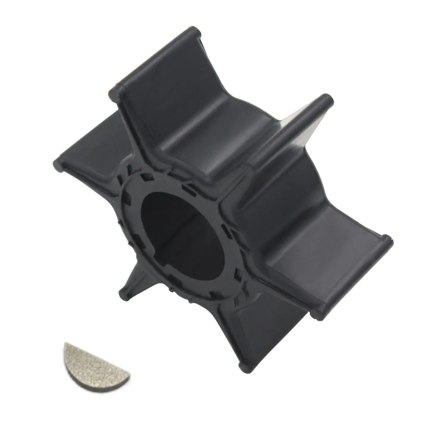 6H4-44352 Water Pump Impeller & Key for Yamaha 25 30 40 50 HP 2-Str Outboard 6H4-44352-02 6H4-44352-00 6H4-44352-01 18-3068