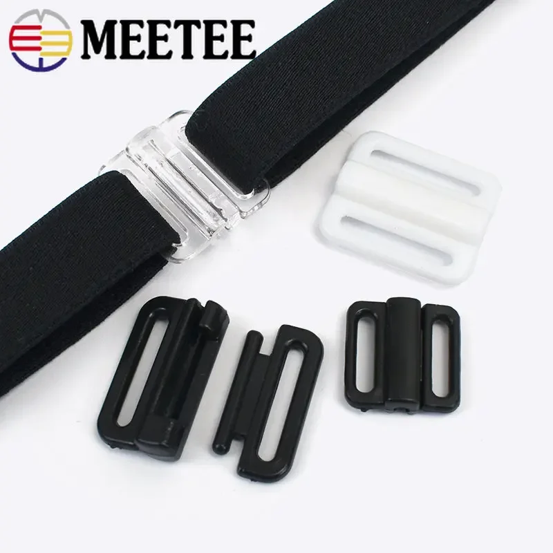 20/50Sets Plastic Buckles For Underware Bra Strap Connector Clip Clasp Bikini Swimwear Adjust Buckle DIY Sewing Accessories