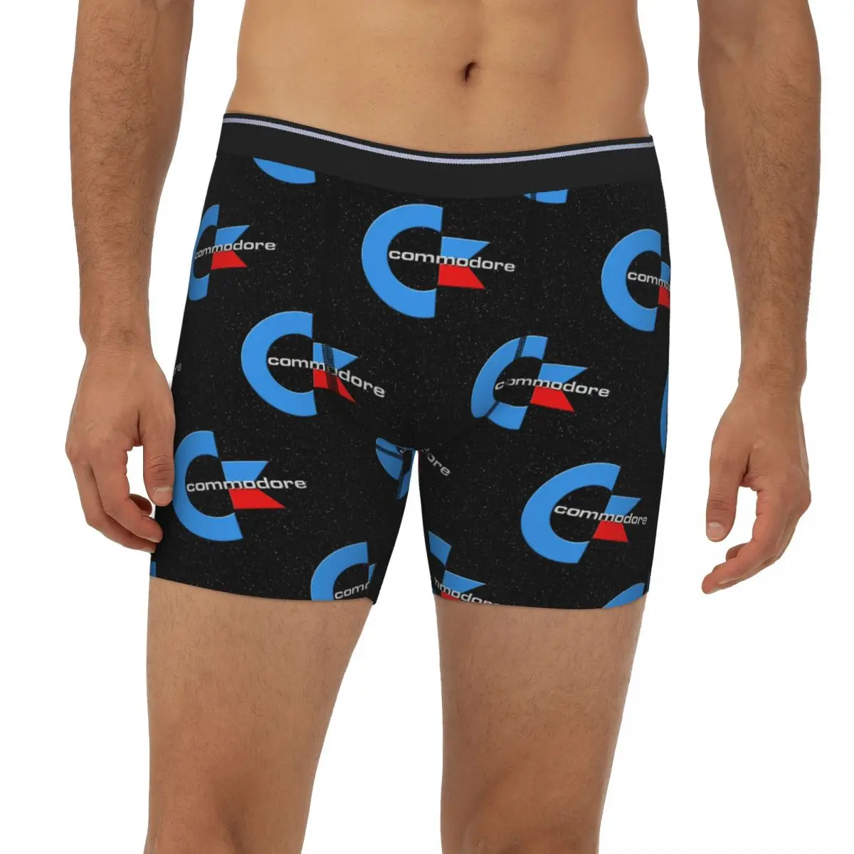 

Commodore Go Back To Your Childhood Long Boxer Underpants Short Male Panties Breathable Underwear for Homme Man Boyfriend Gift