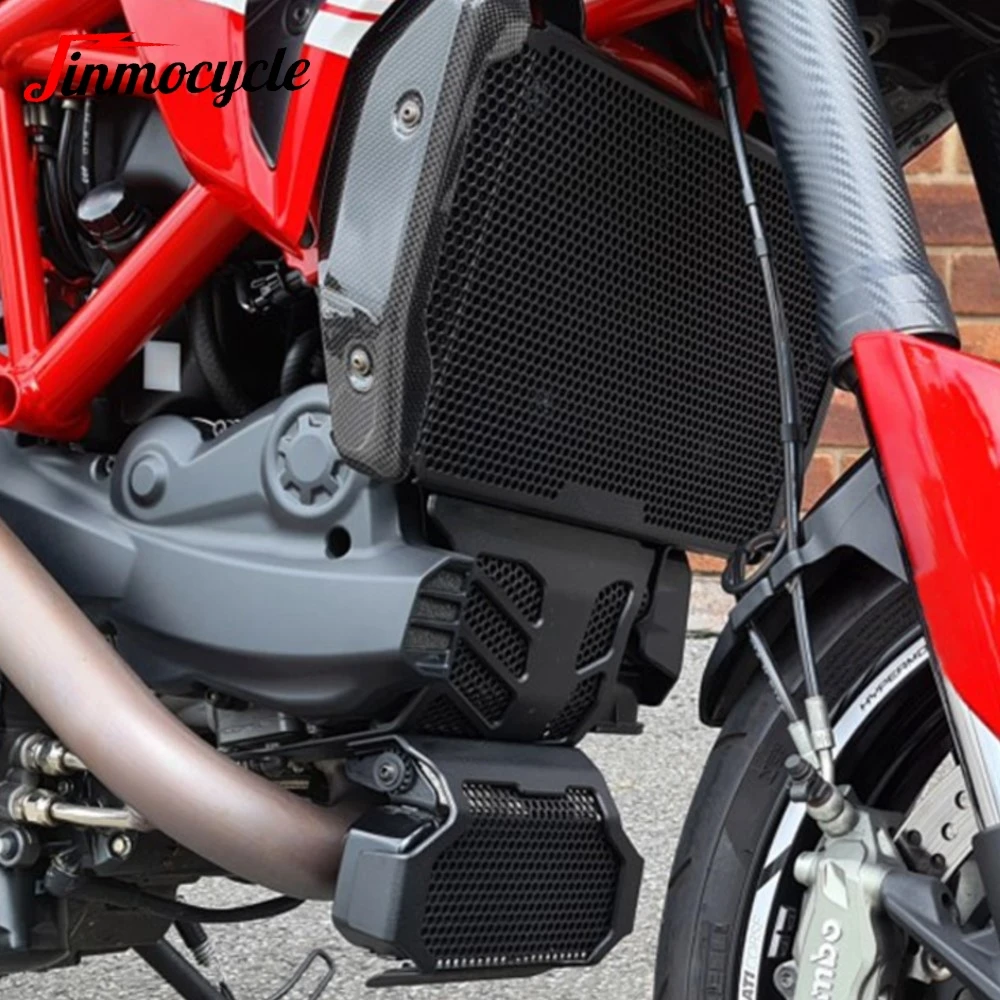 

For Ducati Hypermotard 939 SP Hypermotard 939 2016-2018 Aluminium Radiator Guard And Oil Cooler Guard And Engine Guard Protector