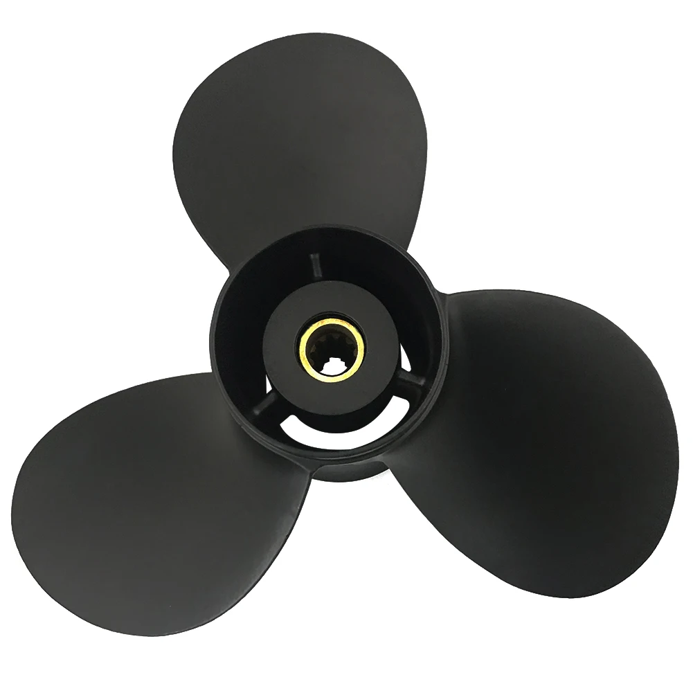 Boat Propeller 9 1/4x11 for Suzuki DT9.9-15 3 Blades Aluminum 10 Tooth RH OEM NO: 58100-89L70-019 9.25x11