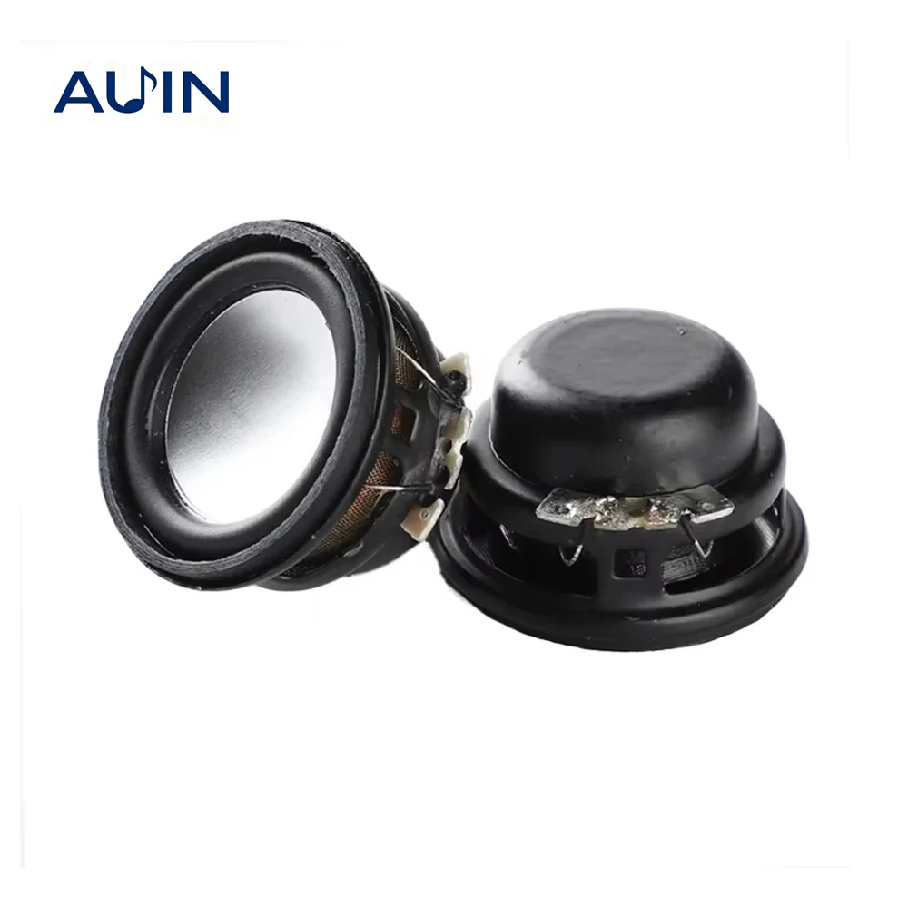 AUIN 2pcs Mini Audio Speakers 27MM 4 Ohm 3W Bass Multimedia Portable Sound Speakers Audio Woofer Home Theater Loudspeaker
