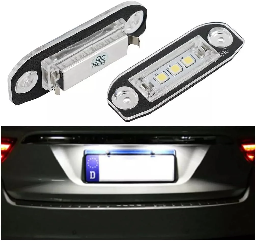 

Светодиодная подсветка номерного знака для Volvo S80 XC90 S40 V60 XC60 S60 C70 V50 XC70 V70, белая автомобильная лампа с номером