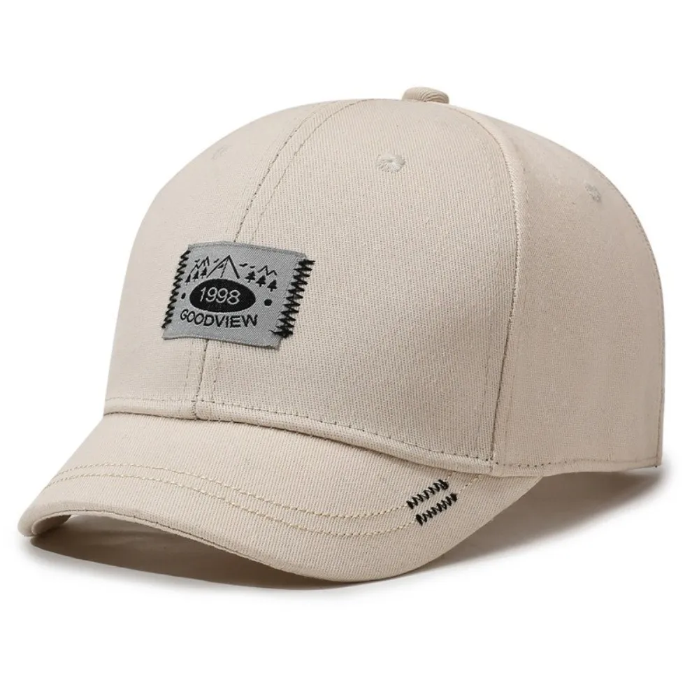 Unisex Short Brim Baseball Cap All Season Short Brim Breathable Visor Hat Face-Slimming Breathable Duckbill Hat Outdoor Sports