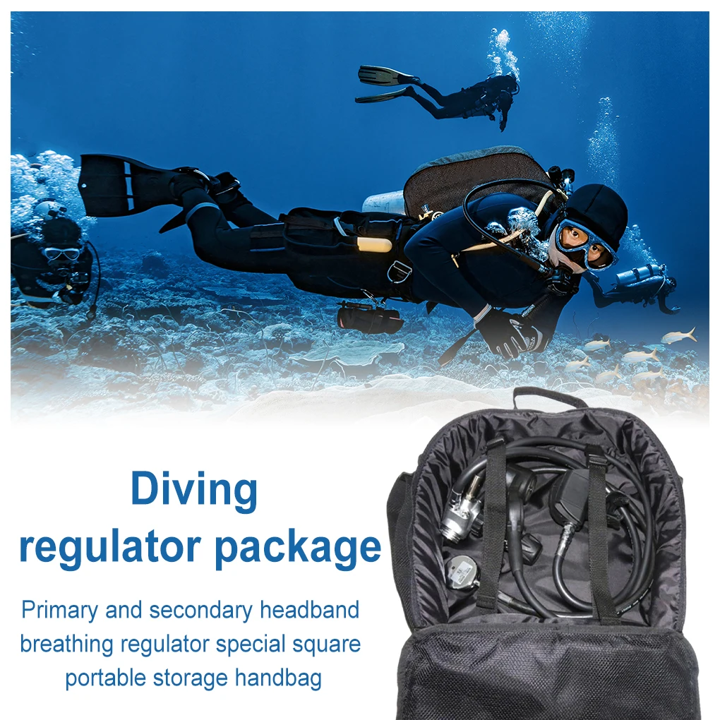 Nylon Diving Regulator Bag Portable Foam Lining Device Protecting  Gear Bags Outdoor Freediving Storaging Handbag