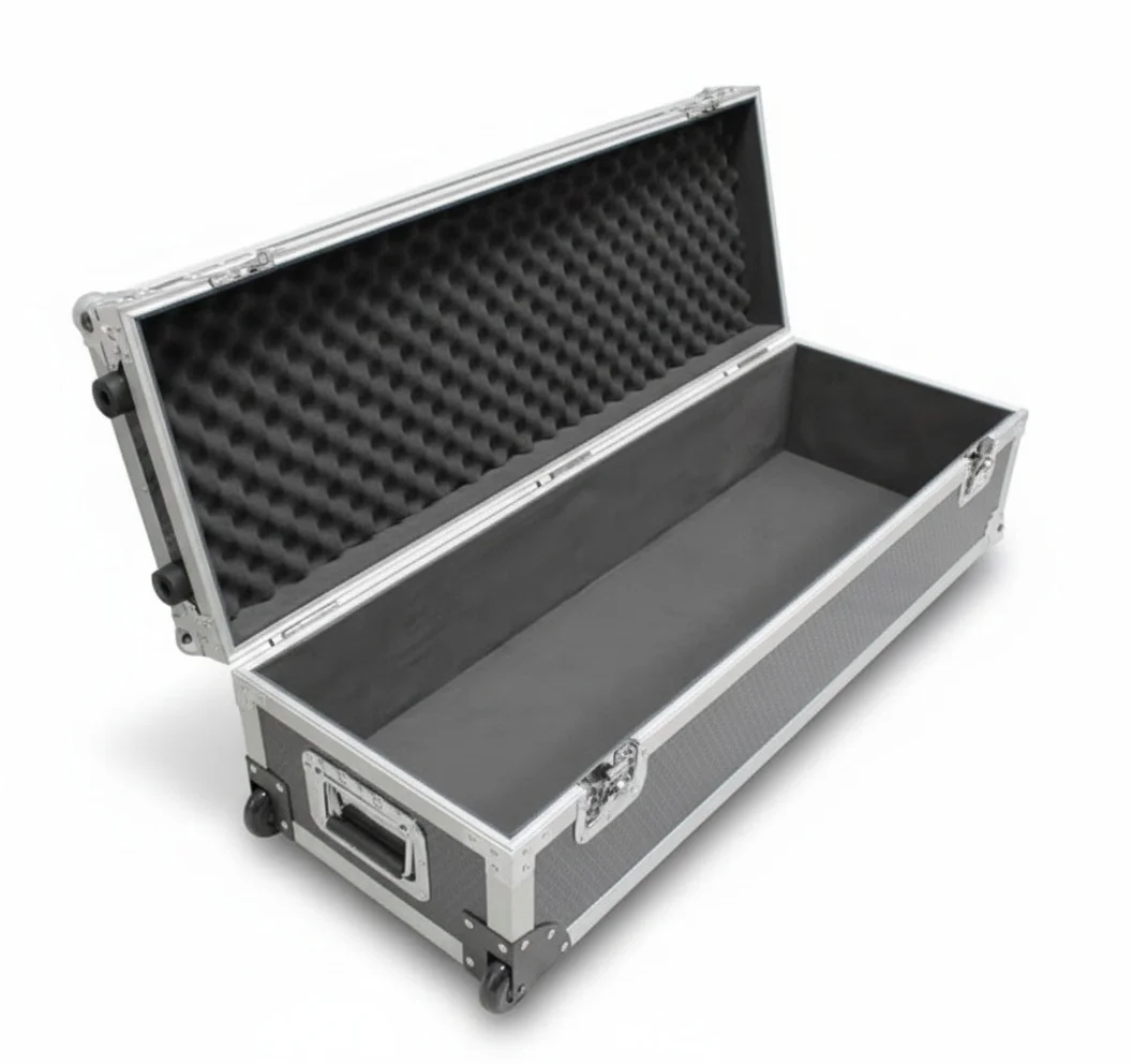ATA Road Case, Aluminum Utility Multipurpose Trunk, Heavy-Duty Shockproof Equipment Flight Case, Professional Tool Storage Box