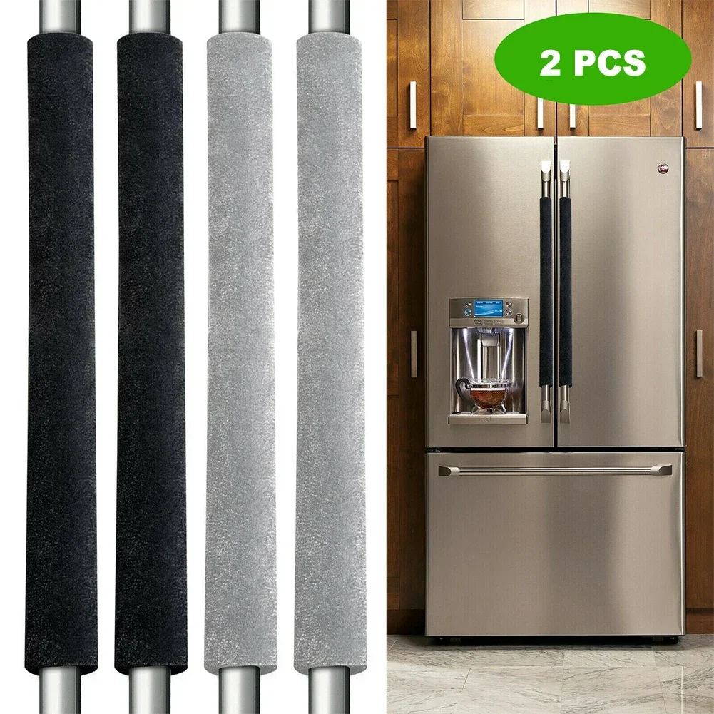 2Pcs Refrigerator Oven Door Handle Cover Kitchen Appliance Protect Home Decors Velvet Cloth Appliance Handle Covers