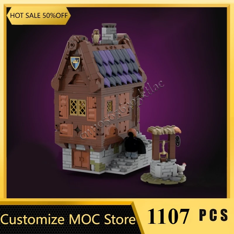 ชุดตัวต่อ MOC Medieval Village Series โรงม้า/ห้องฝึกศิลปะ/บ้านเฟลซ่า ชุดประกอบ DIY ของเล่นตัวต่อ ของขวัญคริสต์มาสยอดนิยม