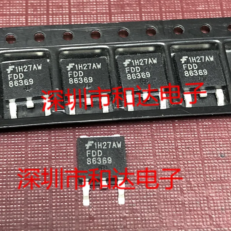 

10 шт. оригинальные новые FDD86369 TO-252 80 В 90 А