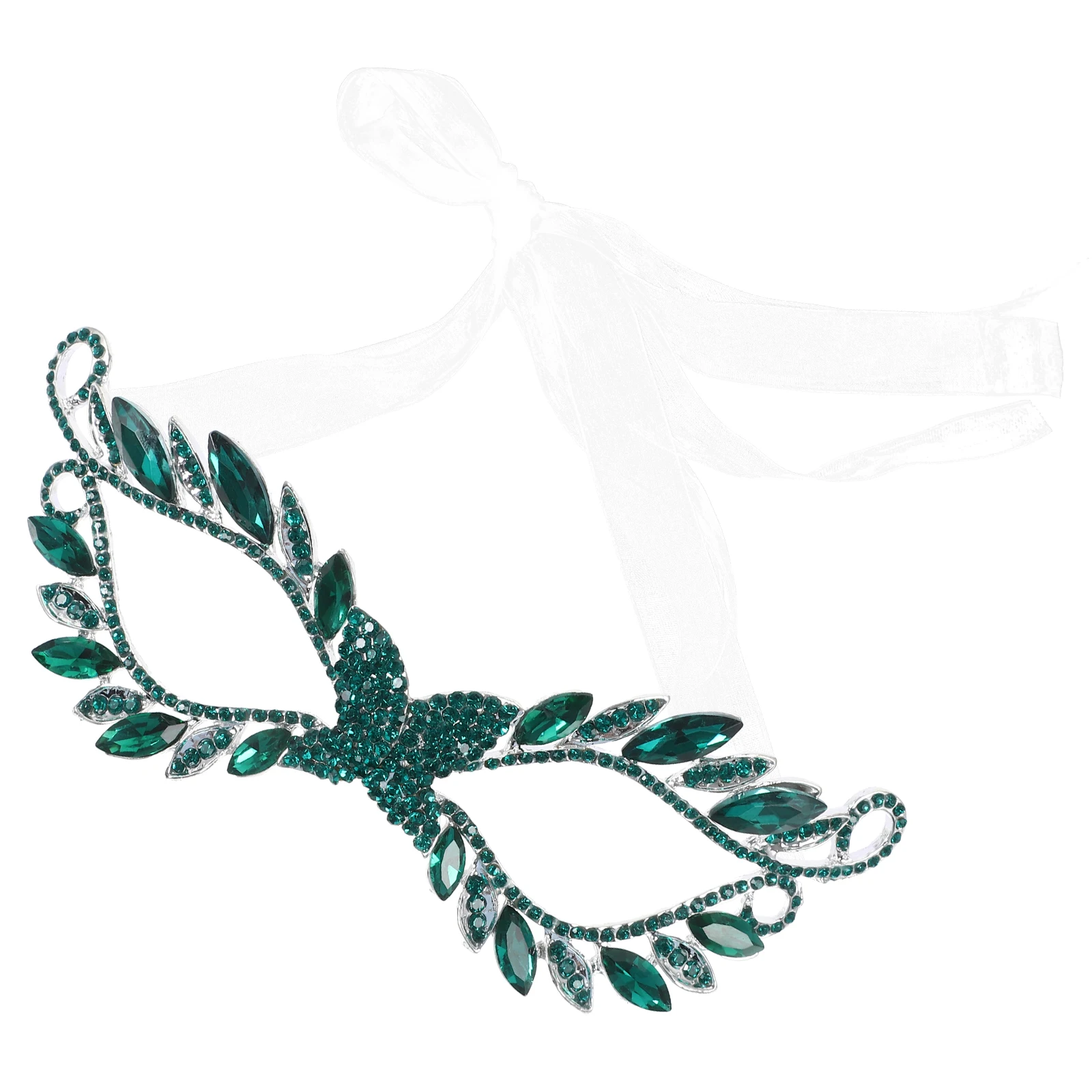 

Wedding Mask Headdress Rhinestone Masquerade Masks Women Mask Halloween Bridal Party Accessories Stage Decorations