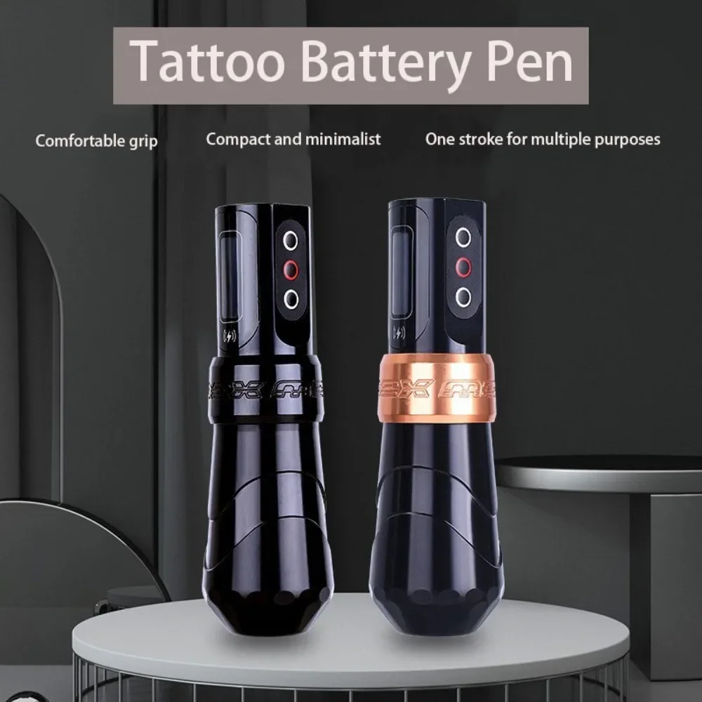 Wireless Tattoo Machine Tattoo Battery Pen OLED Display Large Capacity Battery Rotary Tattoo Machine Pen Core Motor Aluminum