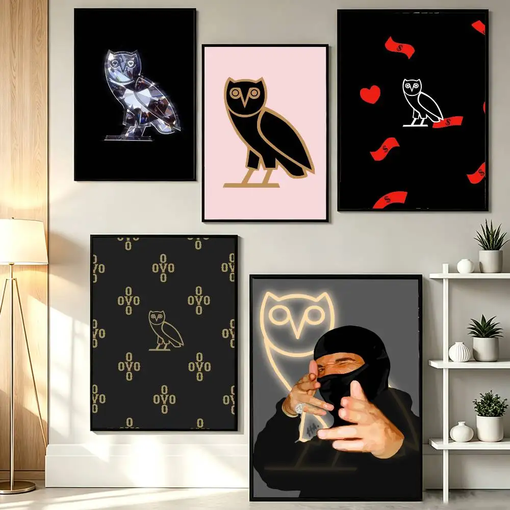 Logo Art D-Drake OVO  Poster HD Self Adhesive Waterproof Wall Art Ideal for Home Office Dorm Gift