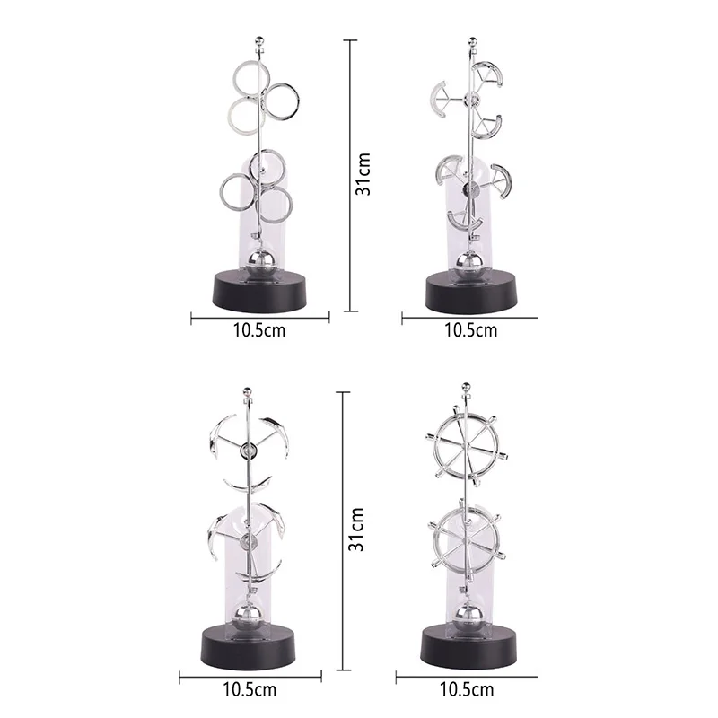 High-End Double-Wheel Perpetual Motion Instrument Large Magnetic Double-Rotation Swing Machine Chaotic Pendulum Home Decoration