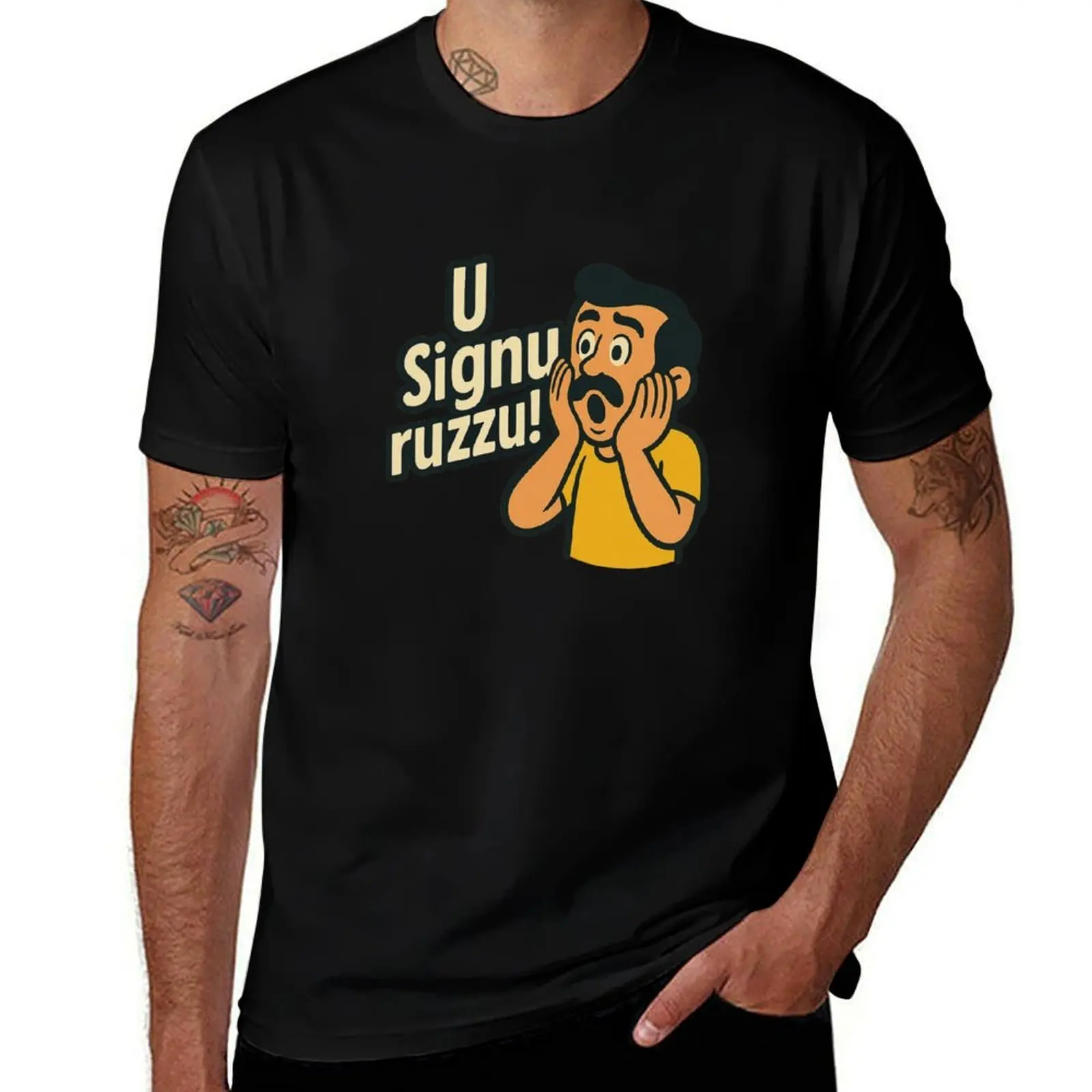 

U Signuruzzu! - Dialetto Siciliano Sicilia Sicily T-Shirt plus size tops shirts graphic tees blue archive t shirts for men