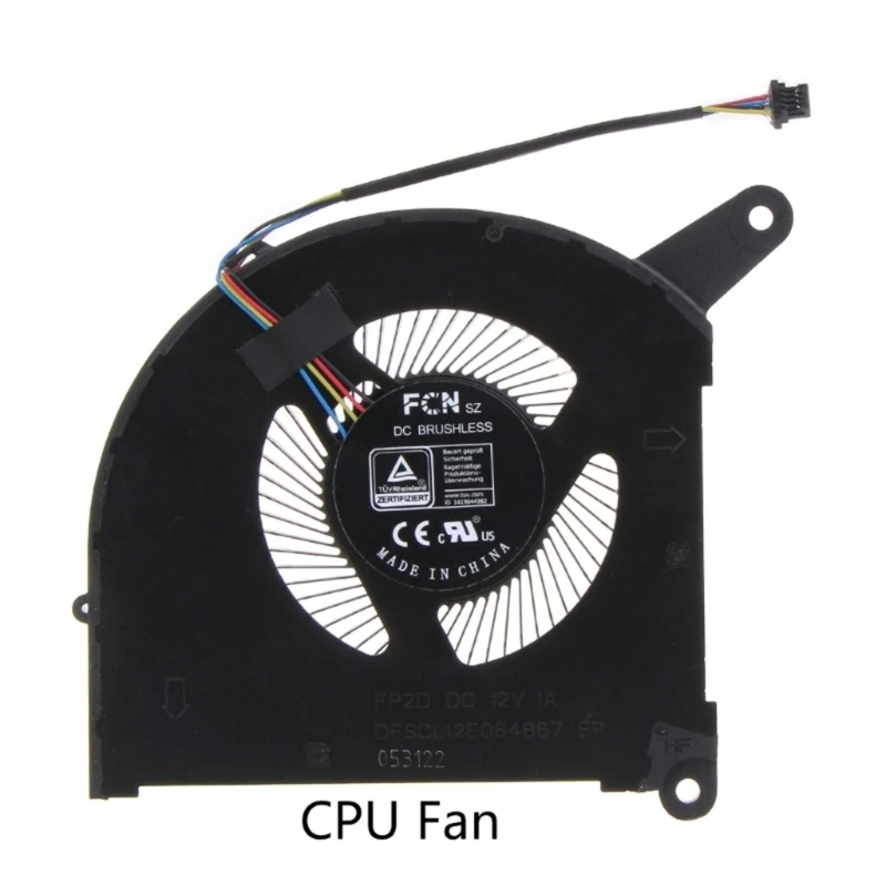 CPU GPU Radiateur 12V 1A 4pin Ventilateur Refroidissement Pour Ordinateur Portable Pour GIGABYTE AERO 16 17 YE5 XE5 RP86YE