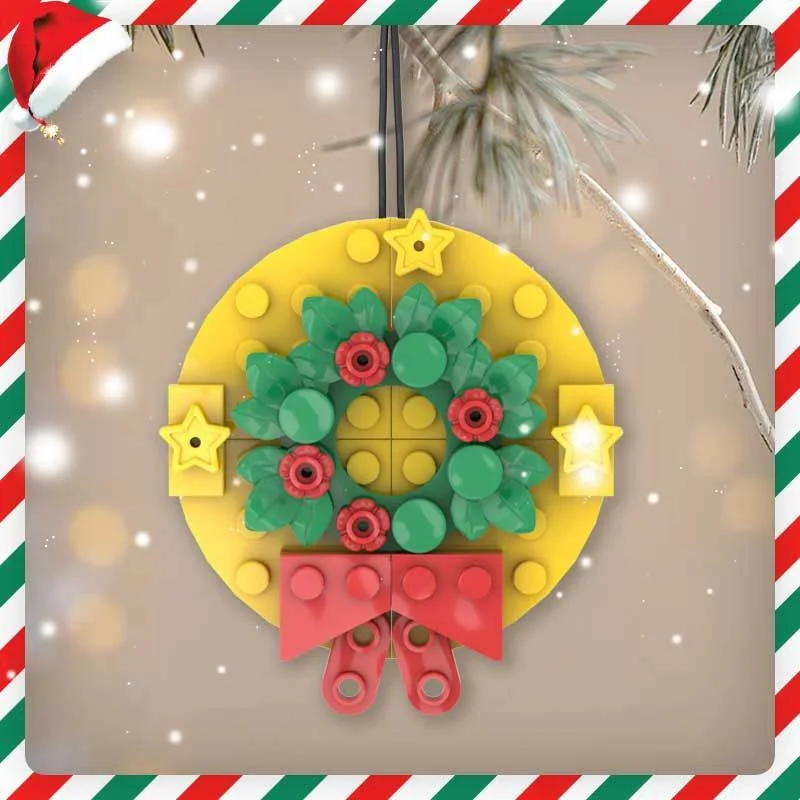 Imanes de refrigerador de bloques de construcción, bonitos imanes decorativos de Navidad y Halloween para decoración de refrigerador