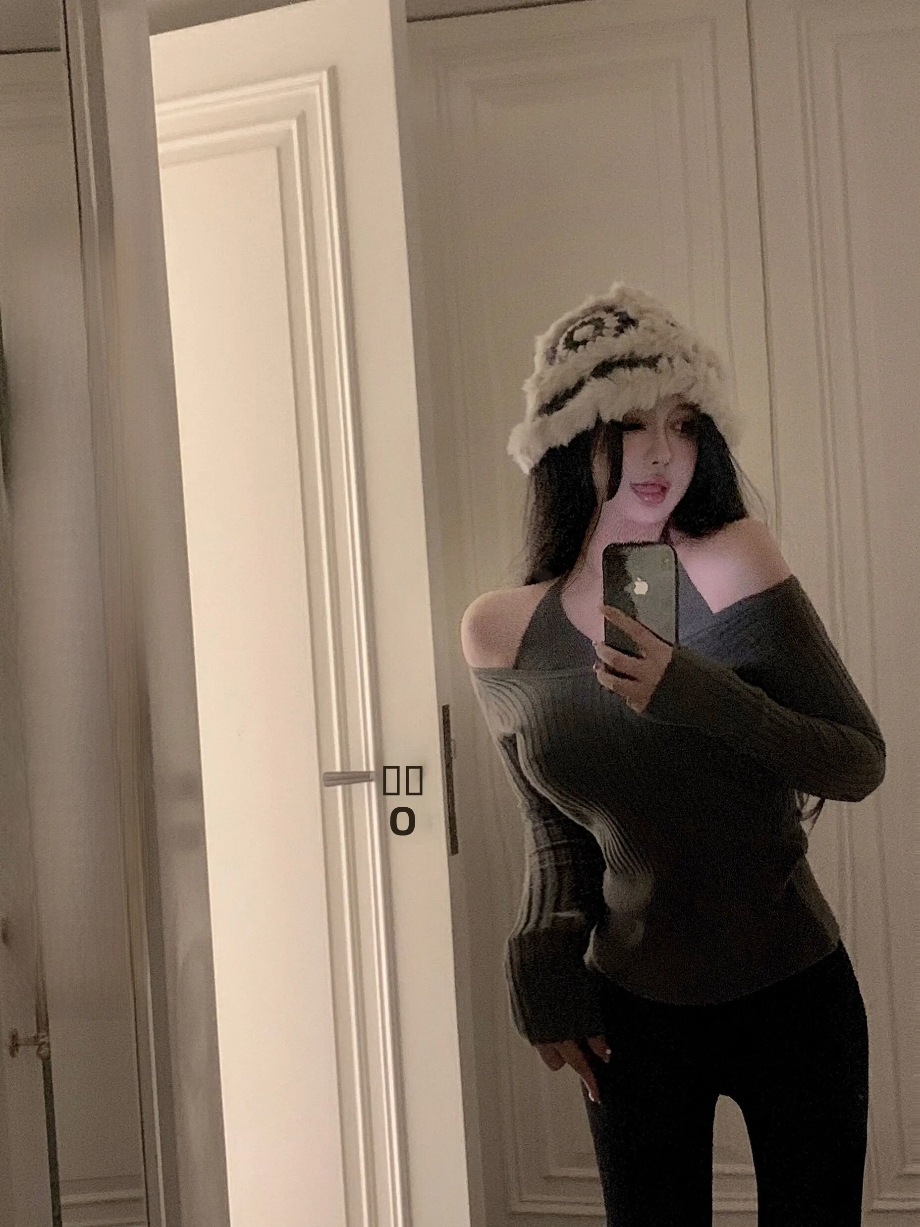 

Slimming Knitted Base irt Women's Winter New Sle Multi-Color Viola Heart-Pounding Prelude Fake Two-Piece Long Sve Top