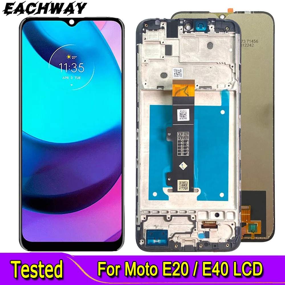 

Оригинальный сенсорный экран 6,5 дюйма для Motorola Moto E20 LCD XT2155, ЖК-дисплей, цифровой преобразователь сенсорной панели для Moto E40, ЖК-дисплей