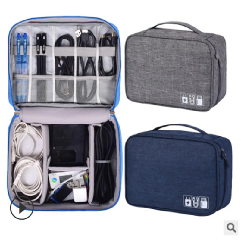 

Travel Cable Bag For EJEAS V6C V4C Vnetphone V6C Referee/Motorcycle Walkie Storage Bag Universal Soccer Interphon Cable Charger