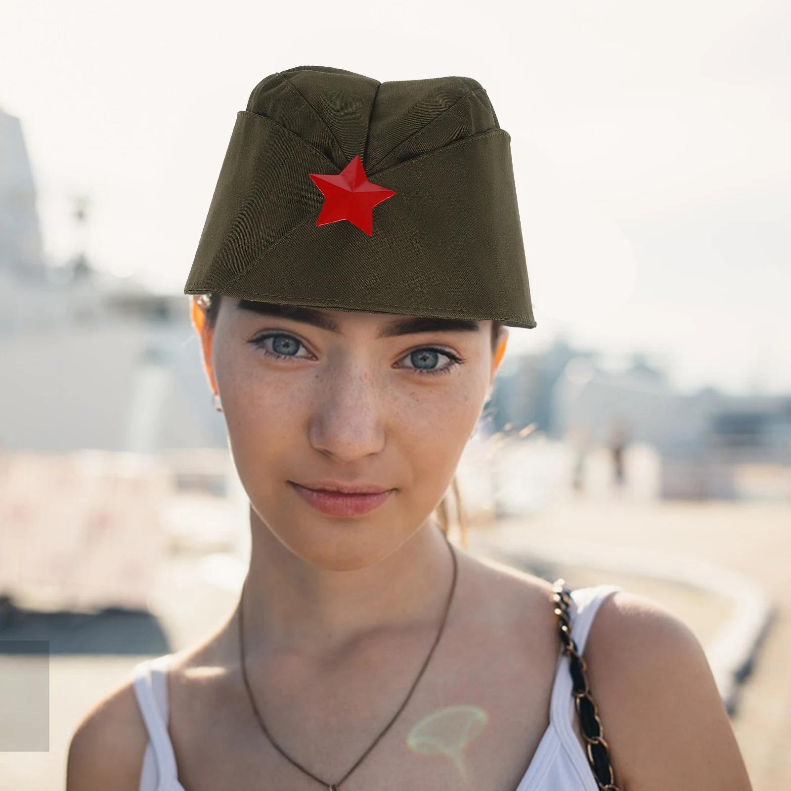 

Military Cap Beret Hat for Men Party Uniform Sailor Dance Stewardess Military Lightweight Cozy One Size Fits Most