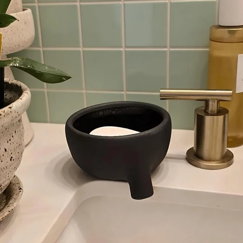 

1Pc Draining Bowl Dual-Purpose Sponge Holder Soap Dish Durable Bathroom Kitchen Organizer For Countertop Decor Bathroom