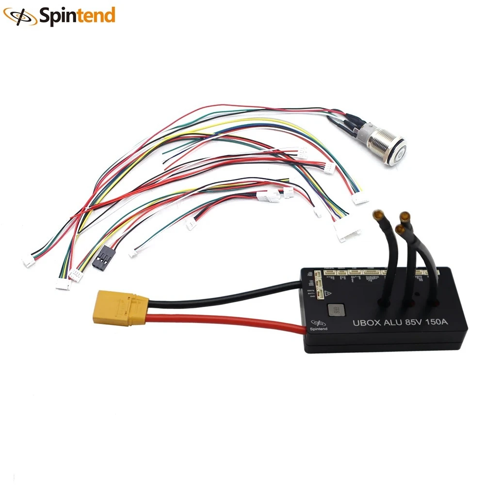 Spintend Single Ubox Aluminum Controller 85V 150A based on VESC Use 100V MOSFET and 100V Capacitors for Escooter Ebike Onewheel