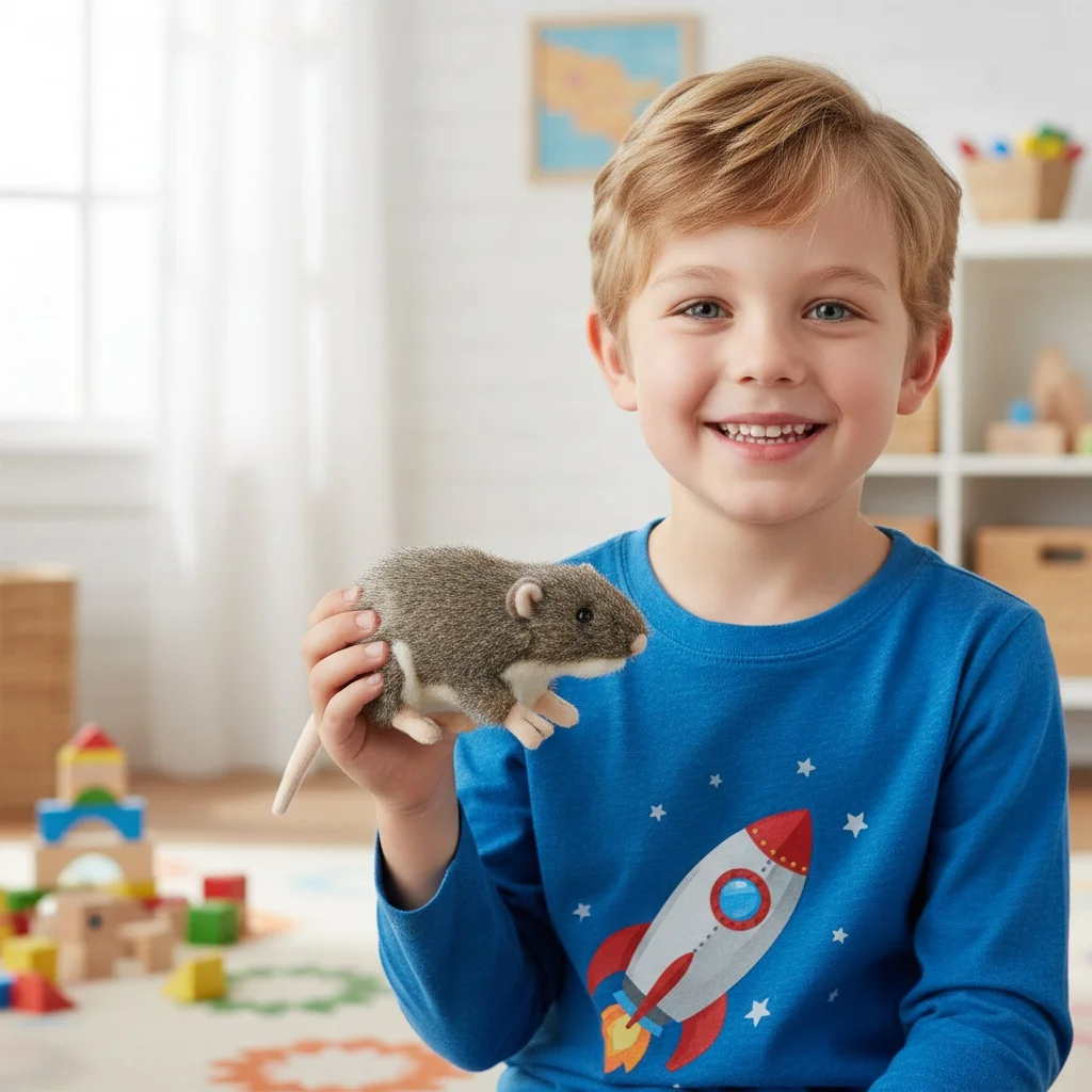 

Realistic Plush Toy Mouse for Kids Gift and Pet Cat Toy Stuffed Animal