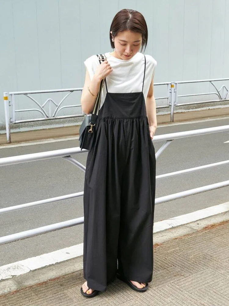 

High Waist Loose Wide Leg Pants Cotton Blend Summer 2023 Thin Cotton Blend High Waist Long Pants